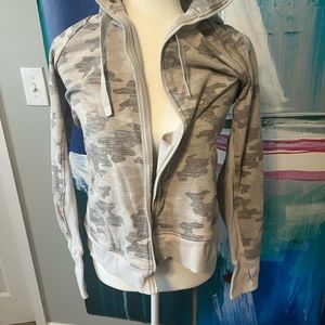 Athleta light camo zip hoodie.